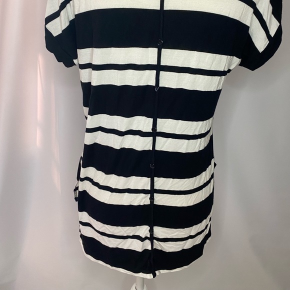 Cable & Gauge Black/White Striped Shirt - Picture 5 of 6